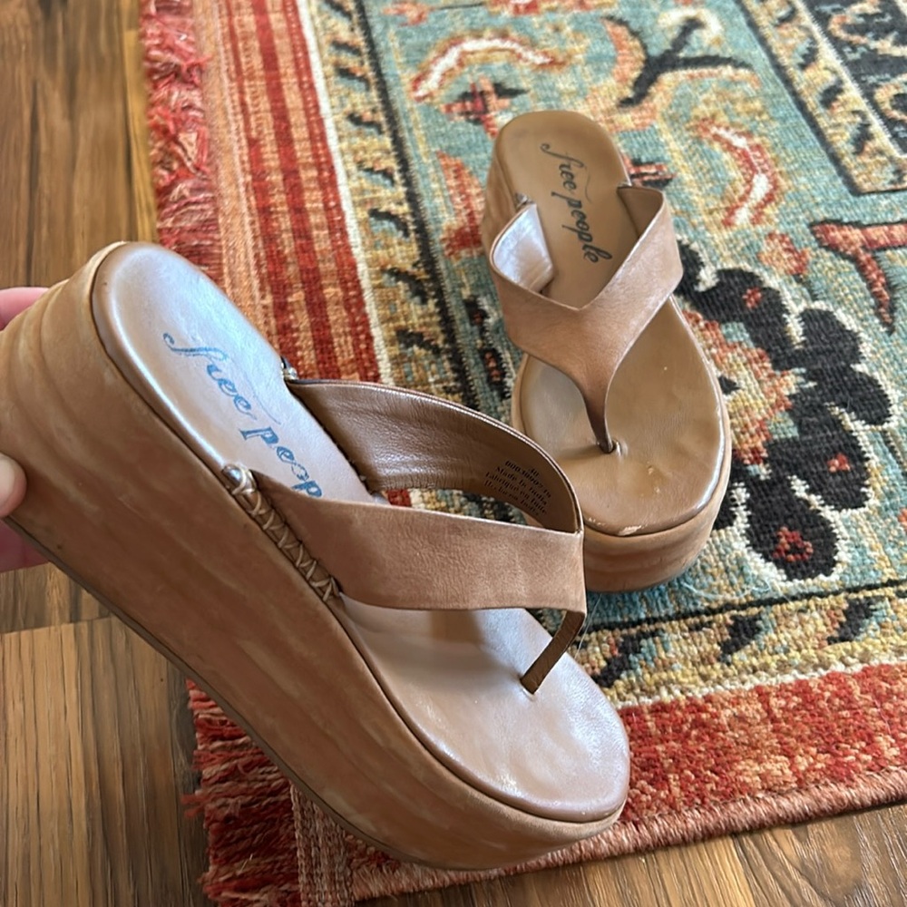 Free people platform sandals size 38